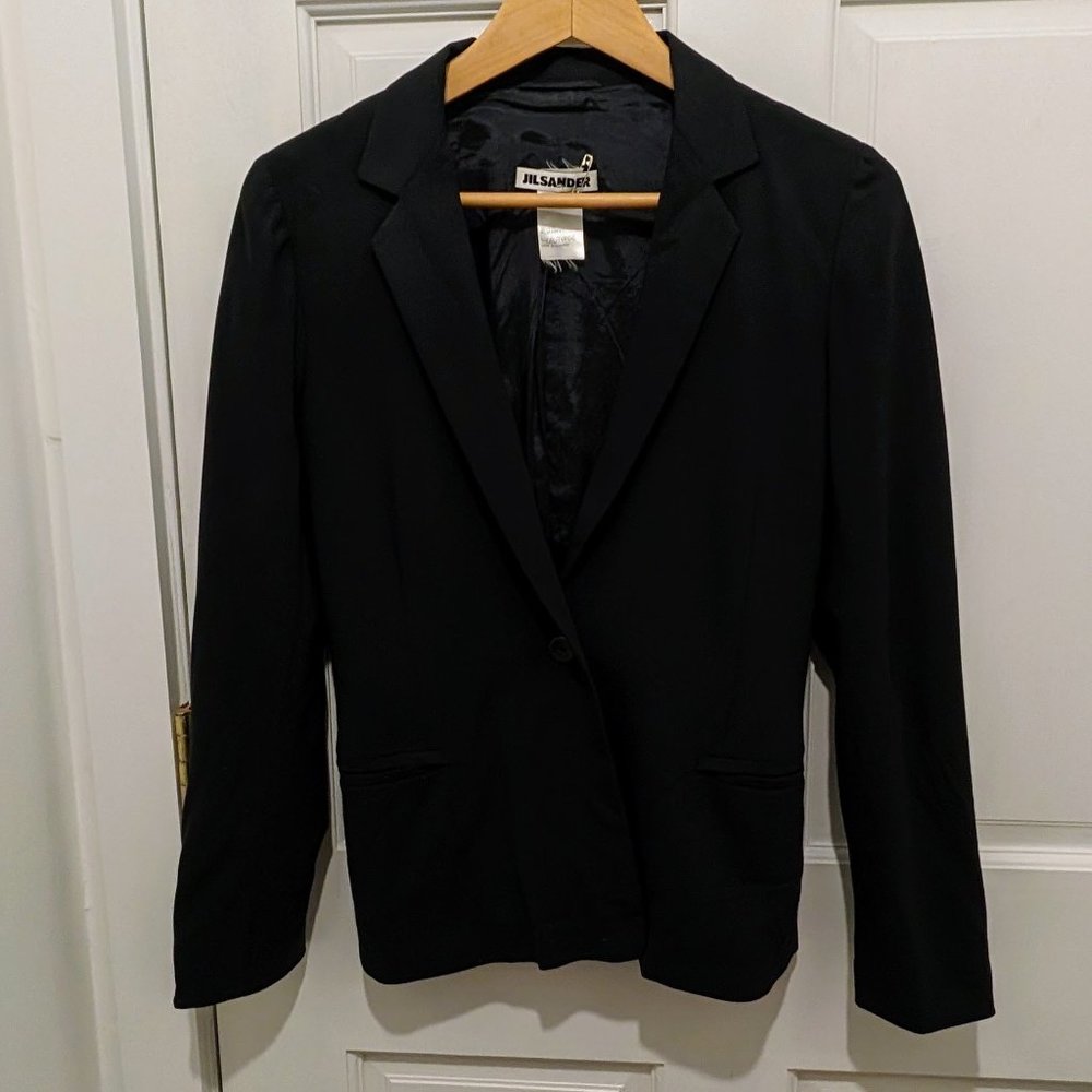Jil Sander | Black Wool Two Piece Suit (size 34)